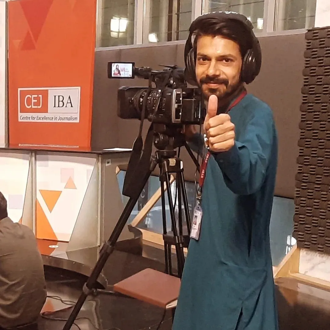 Bilal Saleem SB Qureshii at CEJ Newsroom Studio